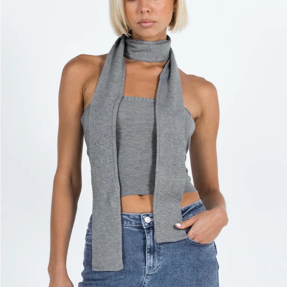 STYLES TWO PIECE TOP GREY